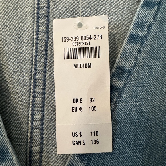 Abercrombie & Fitch Blue Denim Midi Dress - Picture 3 of 4